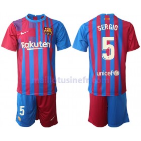 Maillot de Foot FC Barcelone Sergio Busquets 5 Domicile 2021-22 - Enfant